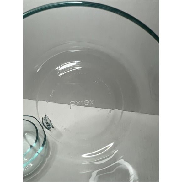 Vintage Pyrex Clear Glass Nesting Bowls 1 Quart, 2 Cups, 1 Cup Set of 3 EUC - Picture 2 of 4